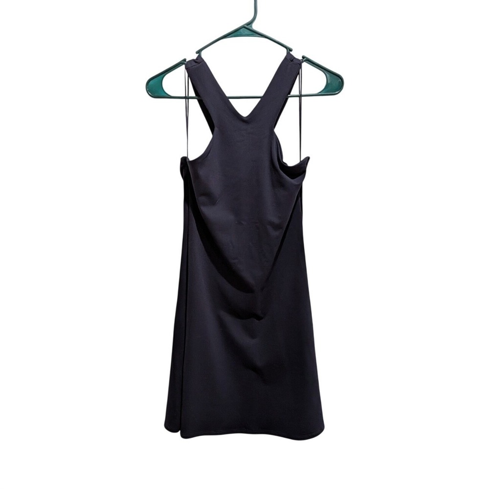 Susana Monaco Midnight Solid V-Neck Strappy Sleeveless Jersey Mini Dress S